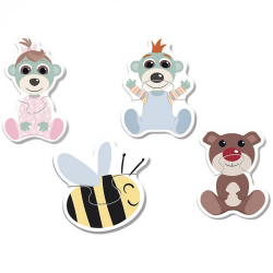 Puzzle TREFL Baby teddy bears, 4 motifs from 1 year