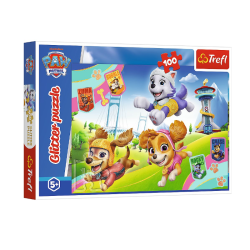 Puzzle TREFL PAW puppies, 100 pieces