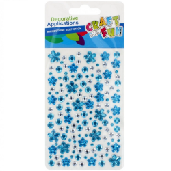Adhesive decorative eyelets STARPAK, blue