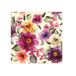 Paper table napkins 20pcs. MAKI 33x33cm, flowers