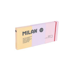 Sticky notes MILAN 38x50mm 3x100l. pastel colors, pack of 10