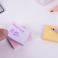 Sticky notes MILAN 38x50mm 3x100l. pastel colors, pack of 10