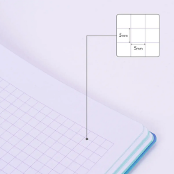 Notebook MILAN A4 48l. glued with squares, pack of 24 pcs.