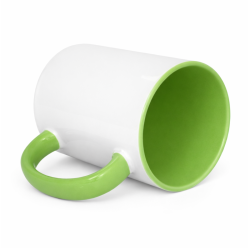Mug ETI 330 ml white/light green, sublimation