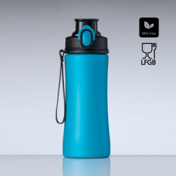 Water bottle COLORISSIMO PRIMO, metal 550ml, turquoise color