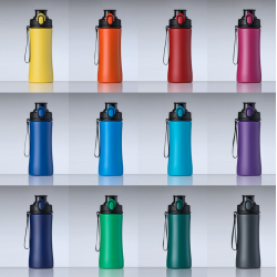 Water bottle COLORISSIMO PRIMO, metal 550ml, turquoise color