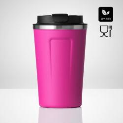 Thermal mug NORDIC 350ml, pink color
