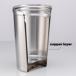 Thermal mug NORDIC 350ml, pink color