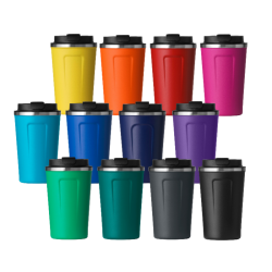 Thermal mug NORDIC 350ml, pink color