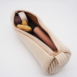 Pencil Case S size, vintage BRUNNEN, beige