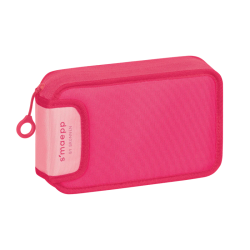 Filled pencil case, 1 compartment, BRUNNEN, pink