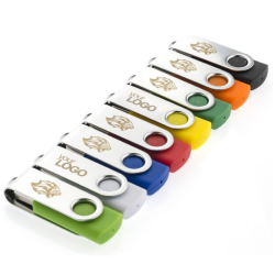 USB Flash drive 4GB TWISTER, blue color