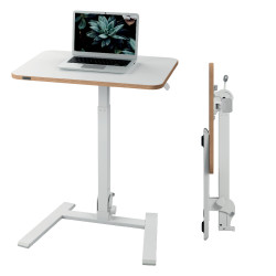 Compact adjustable desk LEITZ ERGO 80x60, white