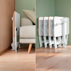 Compact adjustable desk LEITZ ERGO 80x60, white