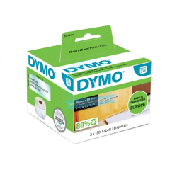 DYMO name badge labels 89x36mm transparent plastic