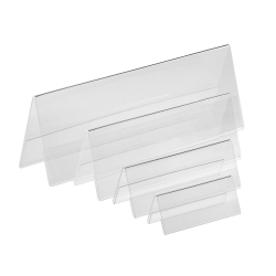 Standing ID card holder EUROPEL double-sided 1/2 A4 300x105mm
