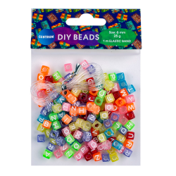 Bead stringing kit Letters CENTRUM, 6mm 25g