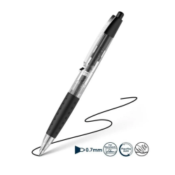 Gelio rašiklis automatinis SCHNEIDER GELION 1, juodos sp., brėžio storis 0,7mm