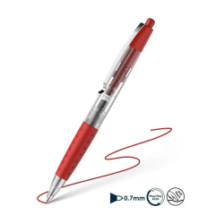 Gelio rašiklis automatinis SCHNEIDER GELION 1, raudonos sp., brėžio storis 0,7mm