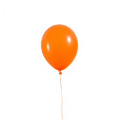 Metallic orange balloon 30 cm