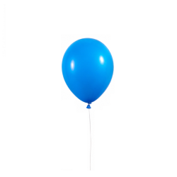 Balionas metalizuotas mėlyna spalva 30 cm