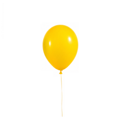 Balionas metalizuotas geltona spalva 30 cm