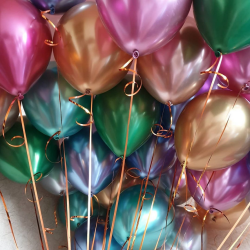 Metallic pink balloon 30 cm