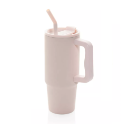 Metal water bottle EMBRACE, 900 ml, pink color