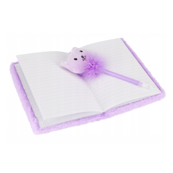 Diary + pen CAT, A5 violet, STARPAK