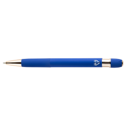 Automatic ballpoint pen ROZUBI, blue with gold details, COOL