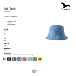 Bucket hat 260g., various colors, MALFINI CLASSIC