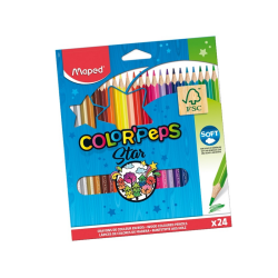 Colored pencils MAPED COLOR PEPS STAR, 24 colors