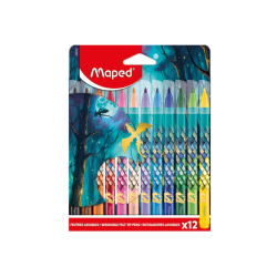 Felt-tip pens MAPED DRAGON, 12 colors