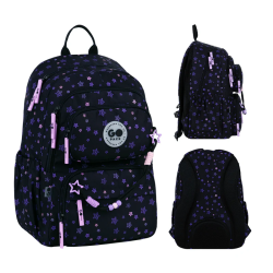 Kuprinė GOPACK STARS 42x30x19,5cm marga, juodos sp.
