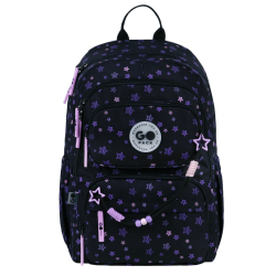 Kuprinė GOPACK STARS 42x30x19,5cm marga, juodos sp.