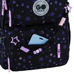 Backpack GOPACK STARS 42x30x19.5cm multicolored, black