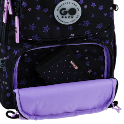 Kuprinė GOPACK STARS 42x30x19,5cm marga, juodos sp.
