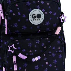 Kuprinė GOPACK STARS 42x30x19,5cm marga, juodos sp.