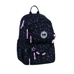 Kuprinė GOPACK STARS 42x30x19,5cm marga, juodos sp.