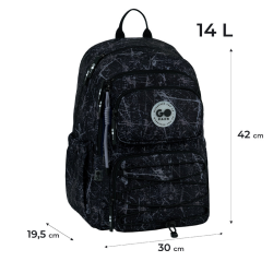 Backpack GOPACK 42x30x19.5cm black