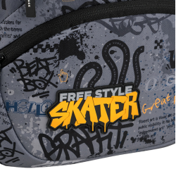 Backpack GOPACK FREE STYLE 40x30x15cm, patterned, grey