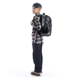 Backpack GOPACK FREE STYLE 40x30x15cm, patterned, grey