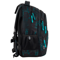 Backpack GOPACK FUTURE 40x30x15cm, patterned, black