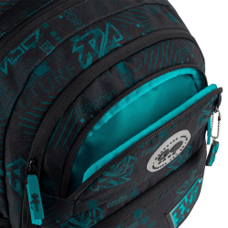 Backpack GOPACK FUTURE 40x30x15cm, patterned, black