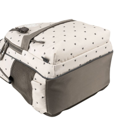 Backpack GOPACK 41x29x17cm, patterned, light brown