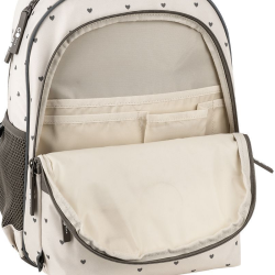 Backpack GOPACK 41x29x17cm, patterned, light brown