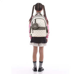 Backpack GOPACK 41x29x17cm, patterned, light brown