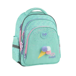 Backpack GOPACK 37x28.5x16cm, patterned, light green