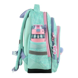 Backpack GOPACK 37x28.5x16cm, patterned, light green