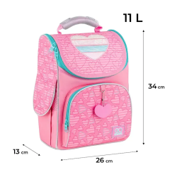 Backpack for primary school students GOPACK 34x26x13cm, pink